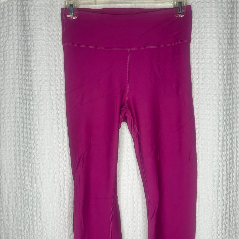 Women's Lululemon Pink Fleece Lined Athletic Workout Yoga Leggings Size 6
